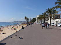 Nizza, Promenade des Anglais, eine zwischen 1822 und 1824 angelegte Prachtstrae (27.09.2017)