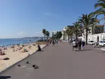 Nizza, Promenade des Anglais, eine zwischen 1822 und 1824 angelegte Prachtstra�e (27.09.2017)