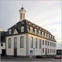 Neuwied. Die Mennonitenkirche in der Schlostrae entstand von 1766 bis 1768 und wurde gut 200 Jahre als Kirche genutzt. Heute ist die ehemalige Kirche eine stdtische Galerie. 16.09.2017
