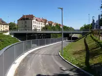 Freiburg, die neuerbaute Radwegunterf�hrung an der Breisacher Stra�e, nahe der Uni-Klinik, Mai 2017