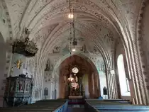 Vendel, Kalkmalereien von Johannes Ivan aus dem Jahr 1451 in der Ev. Kirche (23.06.2017)