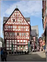 Limburg an der Lahn. Fachwerkgeb�ude am Fischmarkt. 28.09.2017