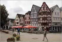 Limburg an der Lahn. Fachwerkh�user am Bischofsplatz. 28.09.2017