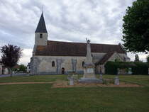 Paizay-le-Sec, Kirche Saint-Hilaire aus dem 11. Jahrhundert (09.07.2017)