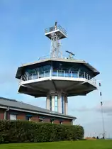Lotsenturm der Verkehrszentrale der Wasser- und Schifffahrtsverwaltung in L�beck-Travem�nde am 13.10.2017