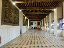 Brissac, Grand Galerie im Chateau, Flmische Wandteppiche aus dem 16. Jahrhundert (09.07.2017)