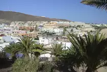 Fuerteventura: Morro Jable vom Nuestra Se�ora del Carmen aus gesehen. Aufnahme: 19. Oktober 2017.