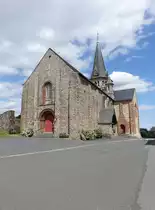 Chateaubriant, Kirche Saint-Jean-de-Bere, erbaut Ende des 11. Jahrhundert durch den Benediktinerorden (10.07.2017)