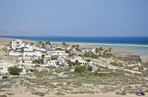 Blick auf Risco El Paso an der S�dk�ste von der Insel Fuerteventura. Aufnahme: 18. Oktober 2017.