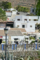 Blick auf Betancuria auf der Insel Fuerteventura. Betancuria wurde 1404 von dem Eroberer Jean de Bthencourt gegrndet, dessen Namen sie trgt. Seitdem war sie Hauptstadt und Regierungszentrum der Insel. 1834 wurde Betancuria von Antigua abgelst, seit 1860 ist Puerto de Cabras, das heutige Puerto del Rosario Inselhauptstadt. Aufnahme: 19. Oktober 2017.