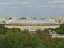 Das Olympiastadion Luschniki ist das gr��te Fu�ballstadion Russlands, Gesehen am 10. September 2017.