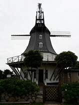 Eine ehemalige Windmhle auf der nordfriesischen Insel Fhr am 10. Juli 2017.