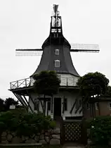 Eine ehemalige Windm�hle auf der nordfriesischen Insel F�hr am 10. Juli 2017.