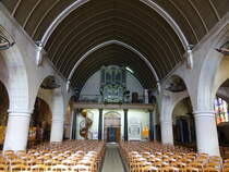 Ancenis, Orgelempore in der Kirche Saint Pierre et Saint Paul (12.07.2017)