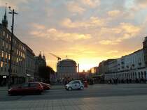 Hamburg am 17.10.2017: abendliche Sonne ber der Kleinen Alster /
