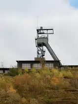 F�rderkorb des Erzbergwerk Rammelsberg s�dlich von Goslar am 03. November 2017.