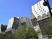 Paris, 19. Arrondissement. Les Orgues de Flandre, die „Fl�mischen Orgeln“ des Berliner Architekten Martin Schulz van Treeck. Gebaut zwischen 1973 und 1980 - 04.05.2008