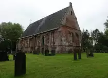 Katlijk, niederl. Ref. Thomaskirche, einschiffige sp�tgotische Kirche, erbaut 1525 mit Strebepfeilern und einem dreiseitig geschlossenen Chor (25.07.2017)