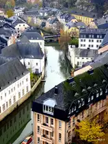 Luxemburg, Unterstadt Grund, Br�cke �ber die Alzette, 24.11.2017