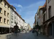 Landau, Blick durch die Marktstra�e Richtung Rathausplatz, Sept.2017
