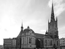 Die Riddarholms-Kirche auf der gleichnamigen Insel. (Stockholm, Oktober 2011) 