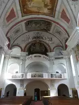 Ruhpolding, Orgelempore in der Pfarrkirche St. Georg (26.02.2017)