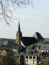 Die Kirche Notre Dame (18. Jahrhundert) von Oberwiltz von der Route d'Ettelbrck aus fotografiert am 27.01.08.