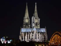 Der Klner Dom bei Nacht. (Oktober 2011)