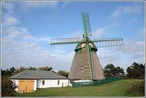 Die Windmhle in Nebel auf Amrum am 06.09.2006.