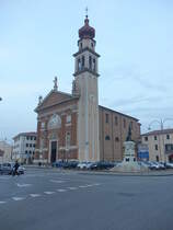 Conselve, Pfarrkirche San Lorenzo, erbaut von 1720 bis 1748 (28.10.2017)