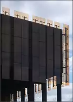 . Vorgehngt -

Detailansicht der Fassade des  Europischen Gerichtshof in Dsseldorf-Kirchberg.

06.10.2017 (M)