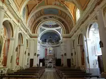 Finale Emilia, barocker Innenraum aus dem 17. Jahrhundert in der Collegiata dei St. Filippo (30.10.2017)