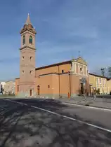 Quarto Inferiore, Pfarrkirche von San Michele Arcangelo, erbaut im 17. Jahrhundert (31.10.2017)