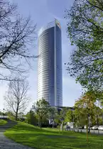 Posttower in Bonn, 162,5 m H�he, 19 Aufz�ge, 78 Mill. � Baukosten, Bauzeit 2000 - 2002 - Deutsche Post AG - 01.11.2017