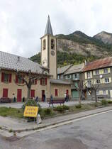 La Condamine-Chtelard, Pfarrkirche St. Devote, erbaut 1822 (23.09.2017)