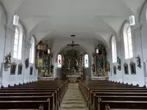 Neukirchen, barocke Alt�re und Kanzel in der Pfarrkirche St. Martin (06.11.2017)
