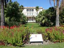 Nizza, Villa Massena an der Promenade des Anglais, erbaut von 1898 bis 1902 nach den Plnen des dnischen Architekten Hans-Georg Tersling (27.09.2017)