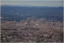 Blick auf Florenz , aufgenommen vom 300 Meter h�her gelegenem St�dtchen Fiesole.
(15.11.2017)