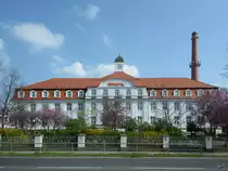 Ein markantes Geb�ude auf dem Dresdner Industriegel�nde. (April 2017)