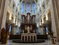 Lourdes, Orgel im Chor der Pfarrkirche Sacre-Coeur (01.10.2017)