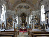 Schleching, barocke Altre in der Pfarrkirche St. Remigius (26.02.2017)