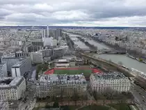 Paris, Aussicht auf das Viertel Bir Hakeim vom Eifelturm (30.03.2018)
