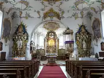 Scheuer, barocke Ausstattung von 1722 in der Wallfahrtskirche St. Maria (28.02.2017)