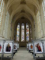 Paris, gotischer Innenraum der Sainte-Chapelle beim Schloss Vincennes (02.04.2018)