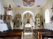 Thundorf, barocke Kanzel und Alt�re in der St. Wilibald Kirche (05.03.2017)