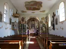 Zell, barocke Ausstattung in der Pfarrkirche Maria Himmelfahrt (12.03.2017)