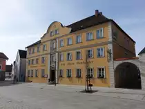 Hemau, Brauerei und Gasthof von Hans Donhauser am Stadtplatz (25.03.2017)