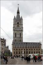 Gent. �ber die H�he des Belfriedes sind verschiedene Angaben zu finden: 91 m, 95 m, 113 m. Seine Baugeschichte geht auf den Beginn des 14. Jahrhunderts zur�ck. Der Belfried wurde mit mehr als 50 anderen in Belgien und Nordfrankreich zum UNESCO-Weltkulturerbe ernannt. 28.04.2018