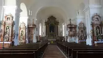 Tann, Alt�re und Kanzel in der Pfarrkirche St. Peter und Paul (09.04.2017)