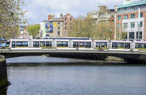 Rosie Hacket Bridge ber dem Liffey in Dublin. Aufnahme: 10. Juni 2018.